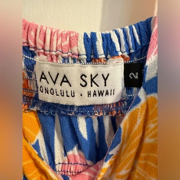 Mommy & Me Ava Sky Matching Mommy Skirt (M) and Girls Maxi Dress (2T) - Picture 8 of 8